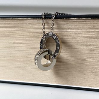 nemesacél nyaklánc ezüst bevonattal