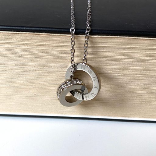 nemesacél nyaklánc ezüst bevonattal