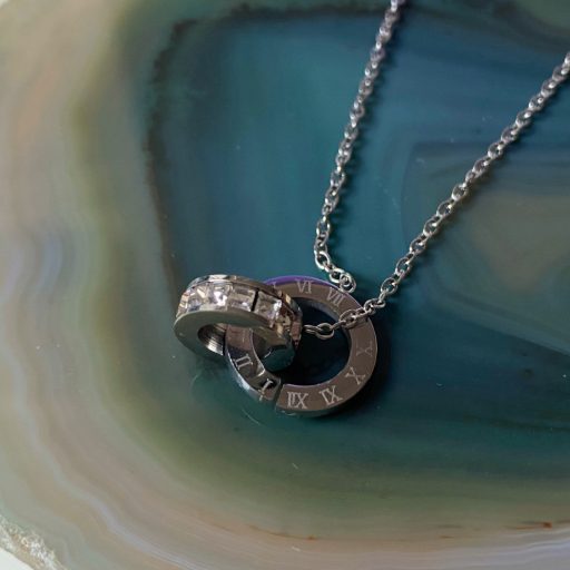 nemesacél nyaklánc ezüst bevonattal