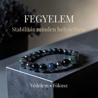 hematit, jáspis, larvikit, ónix férfi ásványgyöngy karkötő