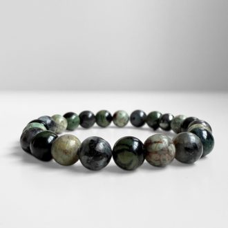  larvikit, jáspis, maifan férfi ásvány karkötő