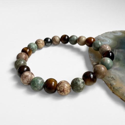 maifan, tigrisszem férfi ásvány karkötő