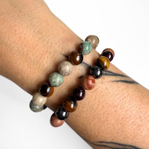 maifan, tigrisszem férfi ásvány karkötő