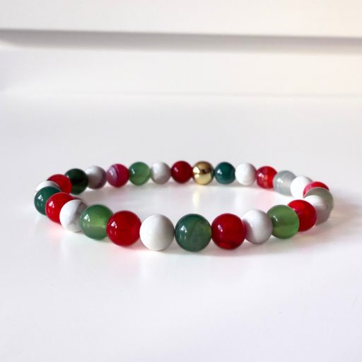 howlit achát magyar ásvány karkötő