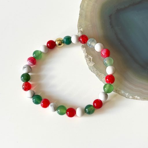 howlit achát magyar ásvány karkötő