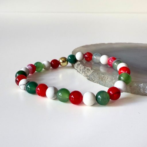 howlit achát magyar ásvány karkötő