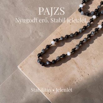 ónix larvikit szürke jade  férfi ásvány nyaklánc