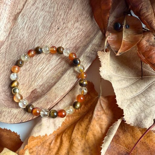 noi Golden Ground női ásvány karkötő - citrin, karneol, tigrisszemkarkoto citrin karneol tigrisszem