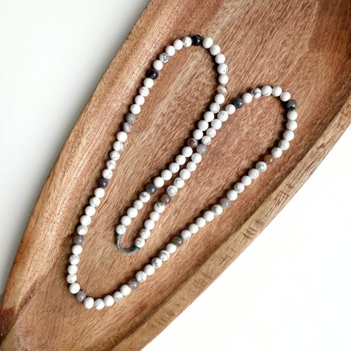 howlit és botswana achát ásvány karkötő és nyaklánc