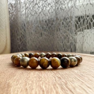 tigrisszem pirit férfi ásvány karkötő