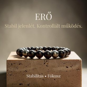 ónix hematit férfi ásvány karkötő