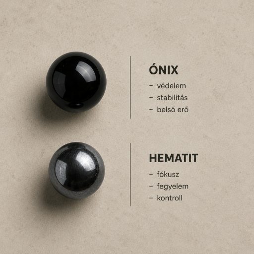 ónix hematit férfi ásvány karkötő