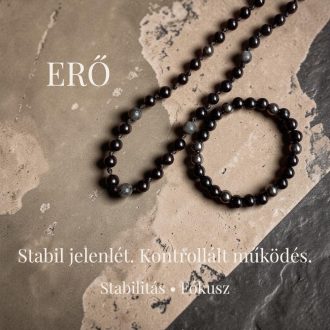 ónix larvikit férfi karkötő ásvány nyaklánc szett