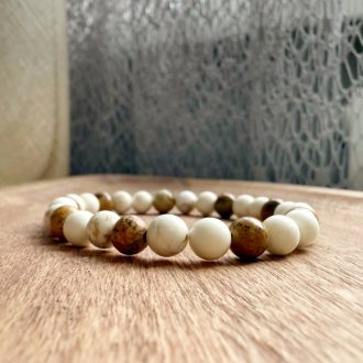 magnezit képjáspis női ásvány karkötő