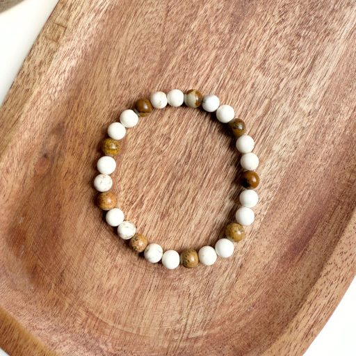 magnezit képjáspis női ásvány karkötő